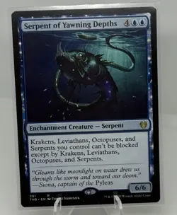 MTG Serpent of Yawning Depths #291 Theros Beyond Death Normal R NM Magic Card - Image 1