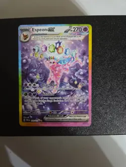 Pokemon TCG Espeon EX Prismatic Evolutions Holo Card 155/131 Near Mint Condition - Image 1