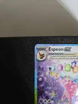 Pokemon TCG Espeon EX Prismatic Evolutions Holo Card 155/131 Near Mint Condition - Image 2