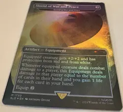 MTG - Shield of War and Peace - 🌈 Foil Secret Lair Marvel Captain America 🌟 - Image 1