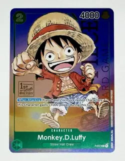 One Piece Monkey D Luffy 1st Anniversary Tournament Gold Stamp Card English 037 - Image 1