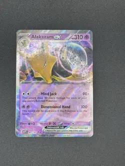 Pokemon Alakazam EX TCG Holo Double Rare Card Scarlet & Violet 151 065/165 - Image 1