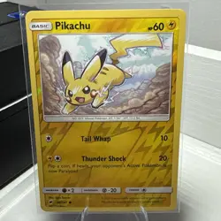 Pikachu 40/147 Sun & Moon Burning Shadows Reverse Holo Pokemon TCG Card NM - Image 1