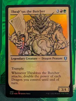 Thrakkus the Butcher (Showcase) Commander Legends: Battle for Baldur's Gate Foil - Image 1