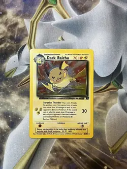 Pokemon Dark Raichu Holo TCG Card 83/82 Secret Rare - Image 1