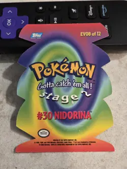 Pokemon Card - Nidorina EV08 - Die Cut Card - Topps Pokemon Blue Label - Image 3