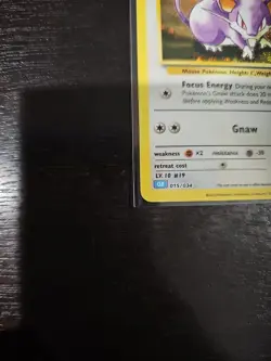 Lt. Surge's Rattata 015/034 Trading Card Game Classic Holo - Image 4
