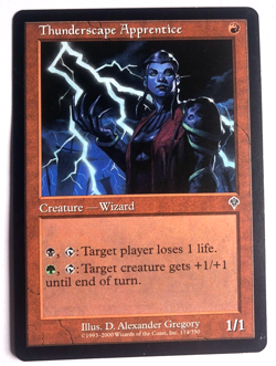 Thunderscape Apprentice 174/350 Invasion MTG Magic the Gathering NEAR MINT NM - Image 1