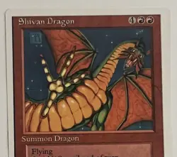 MTG 1995 Shivan Dragon Magic The Gathering NM - Image 2