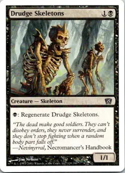 Drudge Skeletons Magic The Gathering 8th Edition Lightly played - Image 1