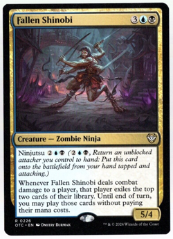 Fallen Shinobi 0226 Non Foil Rare Outlaws of Thunder Junction MTG NM - Image 1