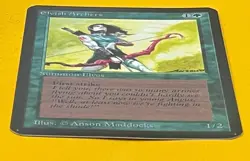 MTG ELVISH ARCHERS Alpha (OldManMTG 013-411) - Image 5