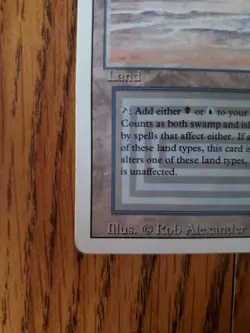 Magic The Gathering UNDERGROUND SEA REVISED (1994) Light Play READ/SEE PHOTOS - Image 3