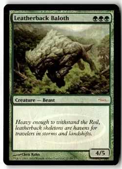 MTG - Leatherback Baloth 37 foil Lightly Played WPN & Gateway Promos - Image 1