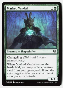 MTG - Masked Vandal 184 Near Mint Kaldheim - Image 1
