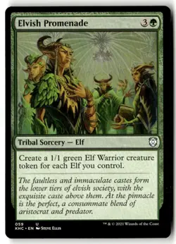 MTG - Elvish Promenade 59 Regular NM Commander: Kaldheim - Image 1