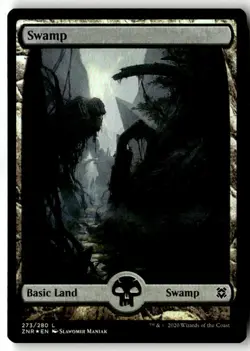 MTG - Swamp () - Full Art 273 foil Near Mint Zendikar Rising - Image 1