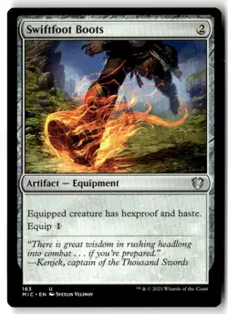 MTG - Swiftfoot Boots 163 Near MintCommander: Innistrad: Midnight Hunt - Image 1