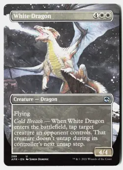 MTG - White Dragon (Borderless) 288 Near Mint Adventures in the Forgotten Realms - Image 1