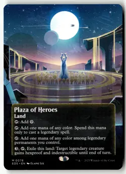 MTG - Plaza of Heroes (0078) (Borderless) 78 NM Edge of Eternities: Stellar Sigh - Image 1