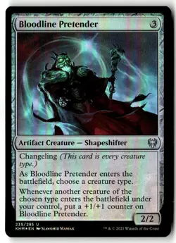 MTG - Bloodline Pretender 235 Foil NM Kaldheim - Image 1