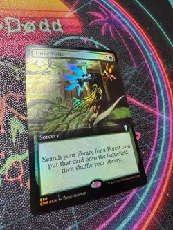 MTG Commander Legends #686 Three Visits (Extended Art) FOIL (CMR) - Image 3