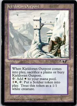 MTG Magic The Gathering Kjeldoran Outpost Alliances Played See Scan D - Image 1