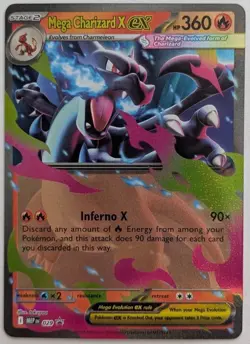 Mega Charizard x EX 029 Promo Pokemon Card Holo Rare Near Mint NM Pack Fresh - Image 1