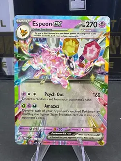 Pokemon TCG Espeon EX Prismatic Evolutions Holo Double Rare 034/131 - Image 1
