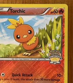 Torchic 12/111, VLP Holo, State Championships, Pokemon League Promo TCG Card - Image 2