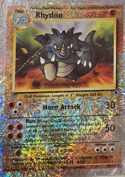 Pokemon Rhydon Legendary Collection Reverse Holo Rare 35/110 Stage 1 100 HP - Image 1