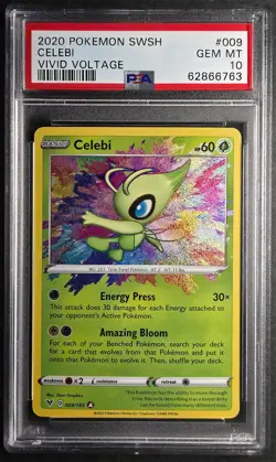 Pokemon 2020 Celebi #009 PSA 10 GEM MINT -- USA SHIPPING ONLY - Image 1