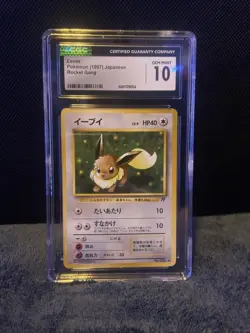 Pokemon - 1997 Eevee Rocket Gang - CGC GEM MINT 10 - Vintage - All-Time Pokemon - Image 1