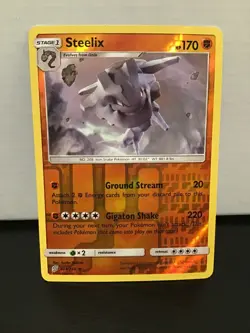 Steelix 104/236 Pokemon Unified Minds Reverse Holo Rare - Image 1