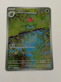 Pokemon TCG Ivysaur Scarlet & Violet 151 Illustration Rare 167/165 NM - Image 1