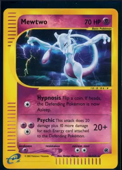 Pokemon EXPEDITION - #56/165 Mewtwo - Reverse Holo - ENG - Lightly Played - Image 1