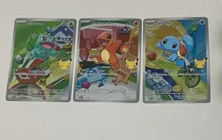 Pokemon TCG First Partner Illustration Collection Series 1 Kanto GEN 1 Starters - Image 2
