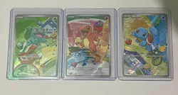 Pokemon TCG First Partner Illustration Collection Series 1 Kanto GEN 1 Starters - Image 4