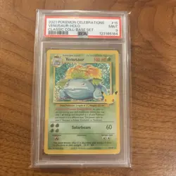 2021 Pokemon Celebrations Venusaur Holo PSA 9 MT Classic Coll Base Set #15 - Image 1