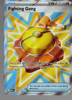 Pokemon Fighting Gong 168/132 Me01: Mega Evolution Ultra Rare Full Art Holo - Image 1