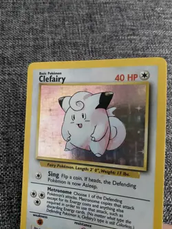 Pokemon Clefairy Base Set 5/102 Holo Unlimited TCG ! - Image 5