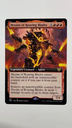 MTG Commander Kamigawa Neon Dynasty Myojin of Roaring Blades Extended Art #061 - Image 1