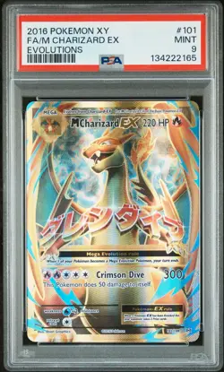2016 Pokemon XY Evolutions M Charizard Ex #101 PSA 9 - Image 1