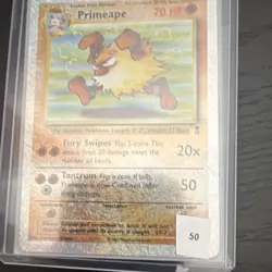 Pokemon Primeape Legendary Collection 59/110 Reverse Holo Uncommon 70 HP Stage 1 - Image 3