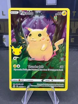 Pokemon TCG Pikachu 005/025 Ultra Rare Sword Shield 25th Anniversary Full Art - Image 1