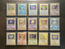 Pokemon Fossil 100% Complete Vintage Set 62/62 LP - Image 1