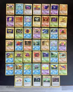 Pokemon Fossil 100% Complete Vintage Set 62/62 LP - Image 2