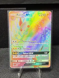 Raichu GX - 75/73 - Secret Rare NM Pokemon SM - Shining Legends - Image 1