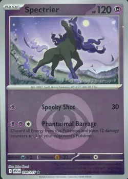 Spectrier (Energy Symbol Pattern) 098/217 Reverse Holo Pokemon TCG NM ASC - Image 1