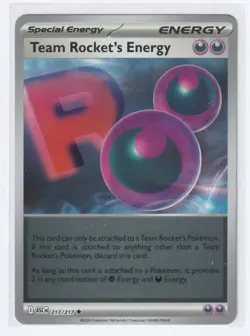 Team Rocket's Energy 217/217 Pokemon TCG ME: Ascended Heroes Reverse Holo NM - Image 1